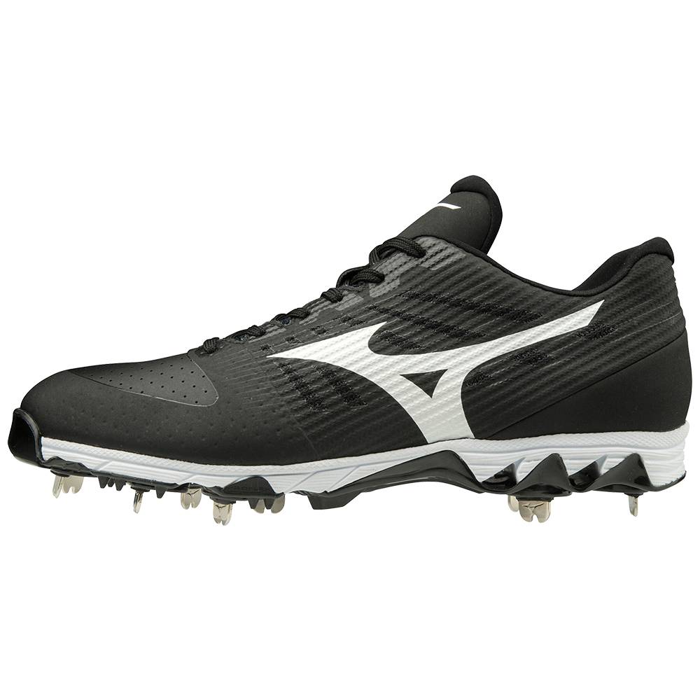 Panske Botasky Mizuno 9-Spike Ambition Nizke Metal Čierne/Biele Vypredaj TWVM61025